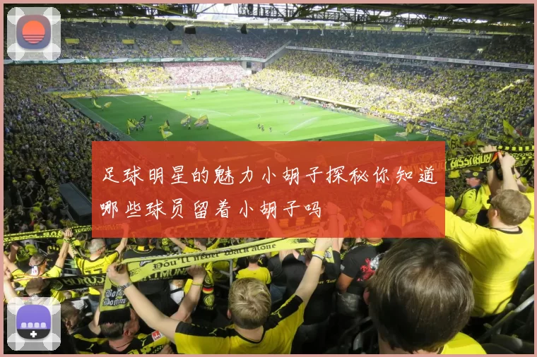 足球明星的魅力小胡子探秘你知道哪些球员留着小胡子吗